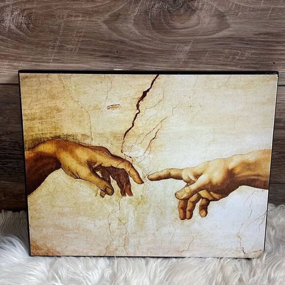 Picture of “The Creation of Adam”  by Michelangelo,  10 1/2” x 13 3/4” approx - Picture 9 of 10